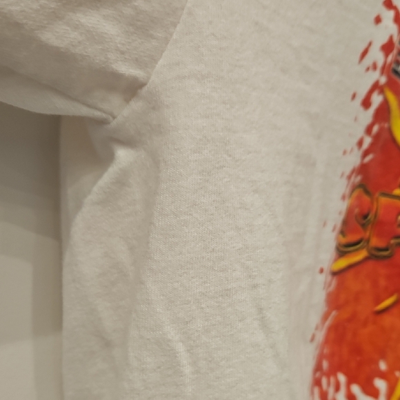 Vintage HANES T-Shirt White Epiphany Sun Splash 2001 Red/Yellow Graphic Men's La - Picture 6 of 10